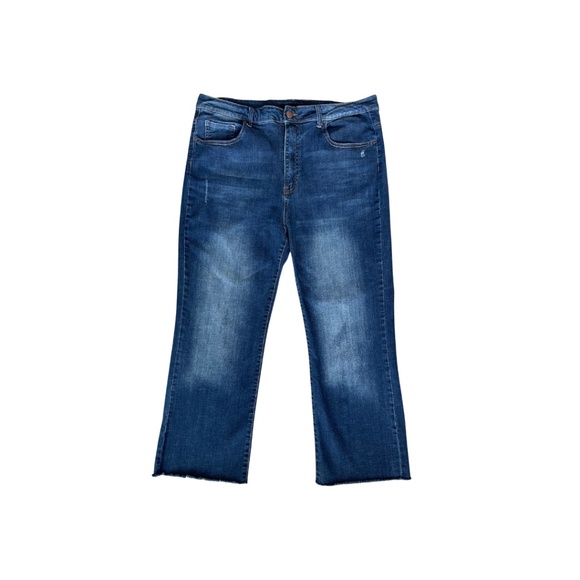 Risen High-Rise Crop Straight Leg Jeans-NWOT-Size 2XL - Picture 1 of 7